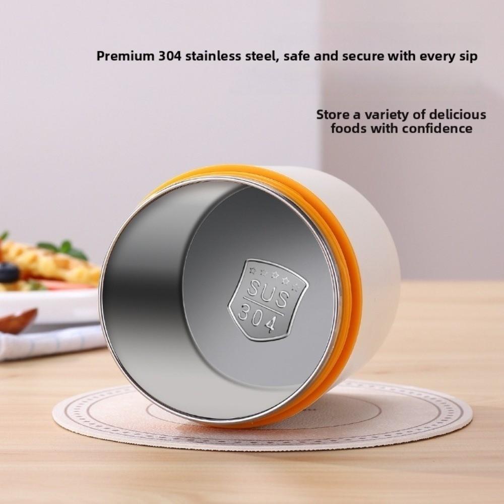 450ml Insulated Breakfast Mug 304 Stainless Steel Thermal Travel Mug Hot & Cold Mug Lunch Use
