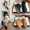 Thick-soled Short Snow Boots Women's Winter New Trendy Versatile Velvet Thickened Non-slip Warm Cotton Shoes