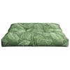 Pallet Cushion with Leaf Pattern 70 x 70 x 12 cm Fabric