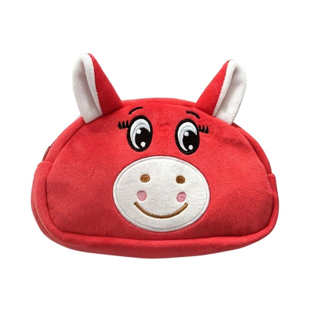Large Capacity Pencil Case Plush Stationery Pouch Cartoon Earphone Pouch  Stationery Organizer