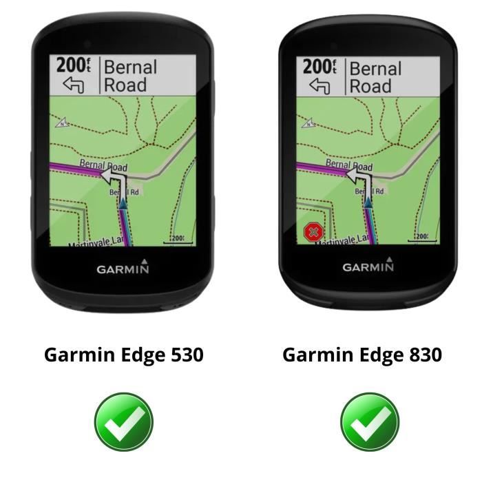 Verre Trempé pour Garmin Edge 530 - Edge 830 [Pack 2] Film Vitre Protection Ecran GPS Vélo Phonillico®