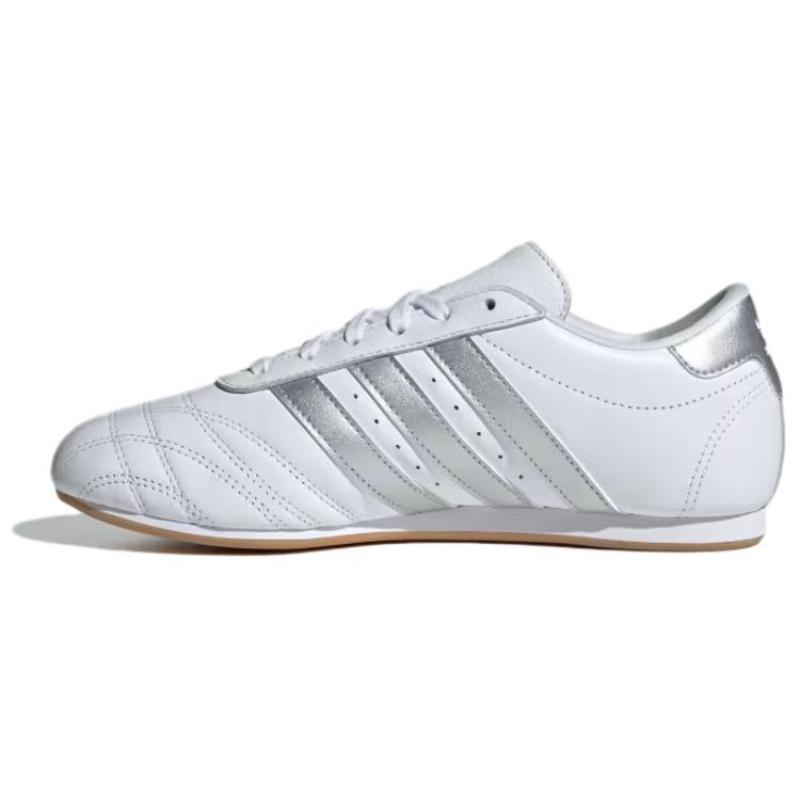 Adidas Женские кроссовки для тхэквондо на шнуровке 'Белый Серебристый Металлик Резиновая подошва' JS1192