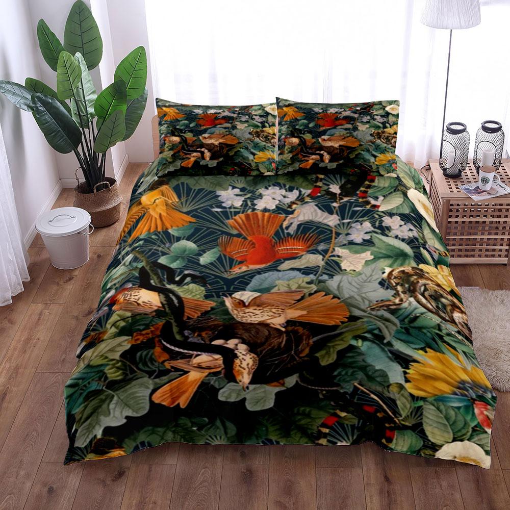 Комплект постельного белья Exotic Garden King Queen Twin Single Size Пододеяльник Наволочки Комплект постельного белья
