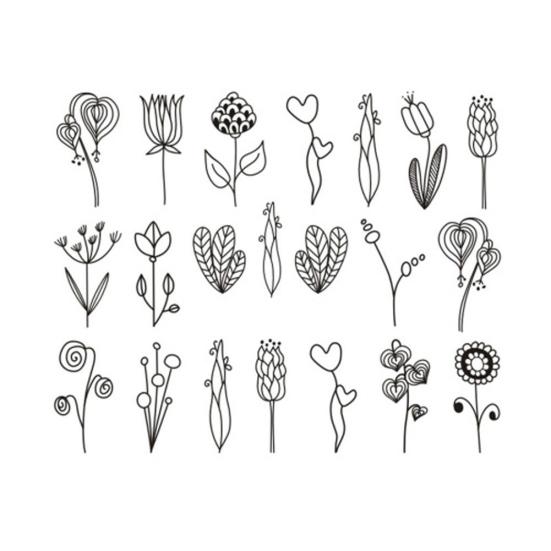 Цветочные перья простой рисунок женские наклейки для ногтей наклейка DIY маникюрные инструменты