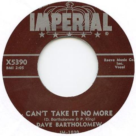 7-дюймовая пластинка ДЕЙВ БАРТОЛОМЬЮ Cant Take It No More Tuen Your L X5390 Imperial UK 2013 UK Blues