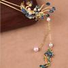 Pearl Phoenix U-shaped Hairpin Tassel Chinese Style Hair Stick Exquisite Hanfu Hair Stick  Perform