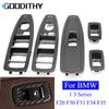 LHD RHD из углеродного волокна, главный дверной переключатель, кнопка переключателя подъема окна, панель, замена накладки для BMW 1 3 серии F20 F30 F31 F34