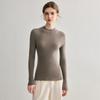 Women’s Seamless 100% Wool Half-High Neck Slim Fit Sweater - Autumn/Winter Base Layer, 60-Count Thin Knit