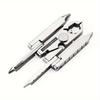 Складной многофункциональный инструмент Micro-Max 19-в-1 и 6-в-1 из нержавеющей стали, плоскогубцы с брелком - Прочный карманный набор для ремонта EDC, 19/6-в-1