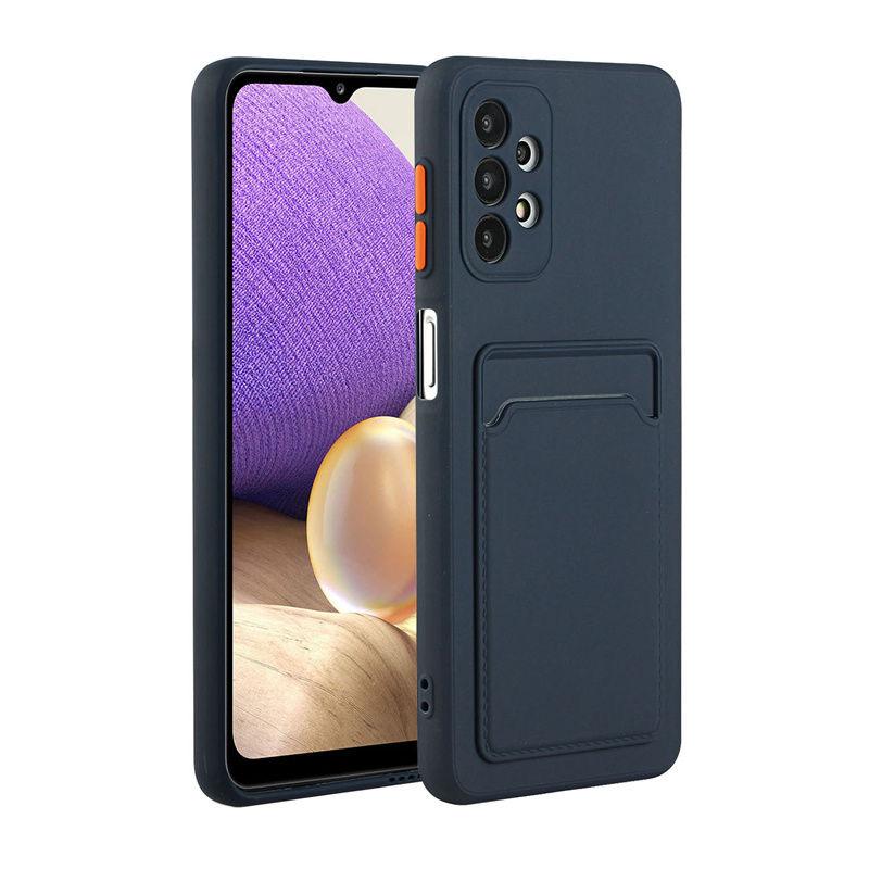 Мягкий силиконовый чехол-держатель для карт для Samsung Galaxy S24 S23 S22 S21 S20 Plus FE Note 20 Ultra A51 A71 A54 Слот Кошелек Задняя крышка