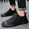 Кроссовки, мужская рабочая обувь, осень 2024, новая роскошная кожаная обувь высокого качества, классическая спортивная мужская обувь на шнуровке на открытом воздухе