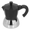 180ML 4 Cups Aluminum Coffee Pot Italian Octagonal Household Brewing Coffee Maker Moka PotBlack