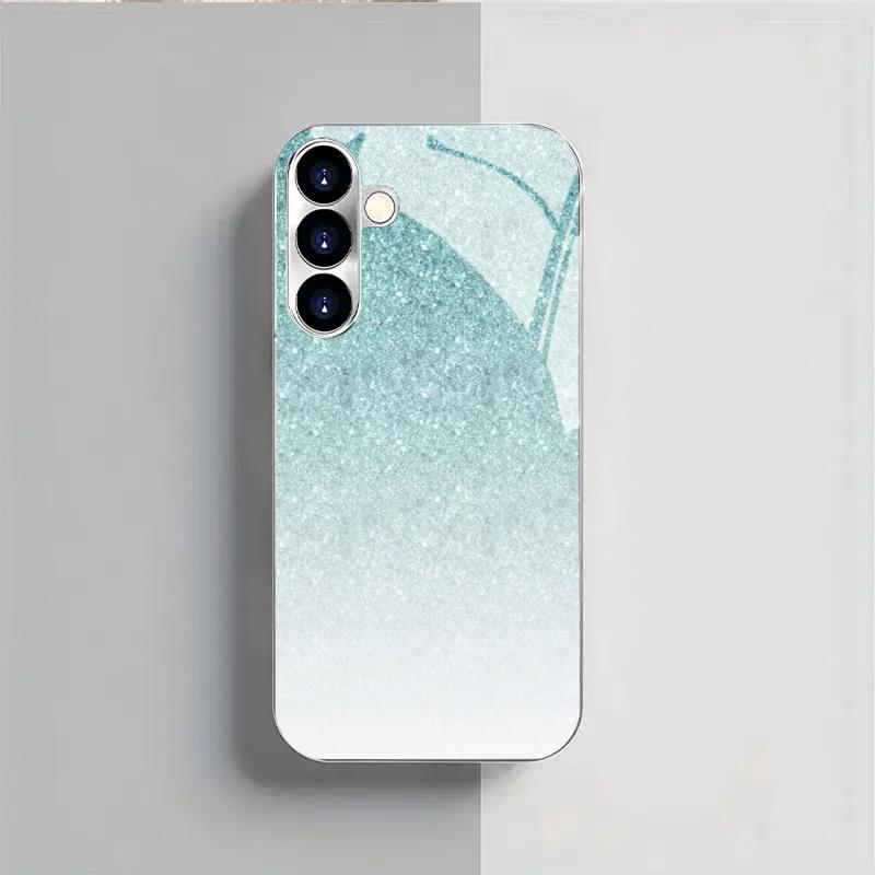 Гальванизированный золотой новый чехол для телефона для Samsung Galaxy S26 Ultra S25 Plus S24 S23 S22 fe закаленное стекло Художественные текстурные узоры