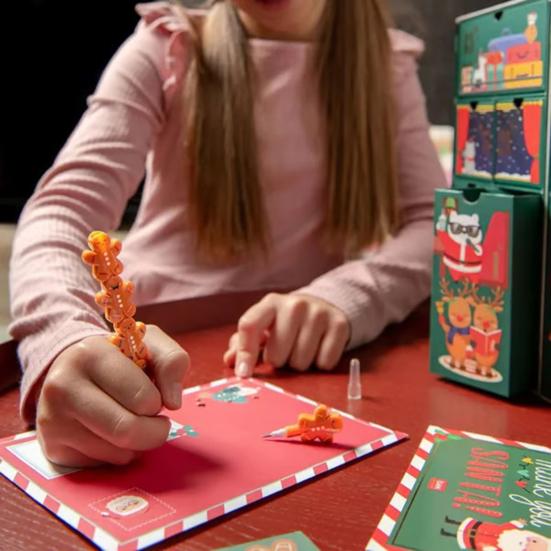 Календарь Адвента Dream Express 2025 24 дня Обратный отсчет до Рождества Поезд с ящиками Праздничный декор для детей и взрослых