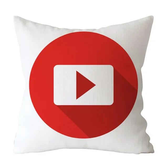 Modern Decorative Pillow Case Youtube Throw Pillow Case Red Square Pillow Case Home Decoration Velvet Movie Unique .