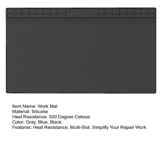 Силиконовый рабочий коврик, термостойкий ремонтный коврик для электронных телефонов, ноутбуков, часов, многослотовых органайзеров, коврик для пайки BGA для ремонтных работ