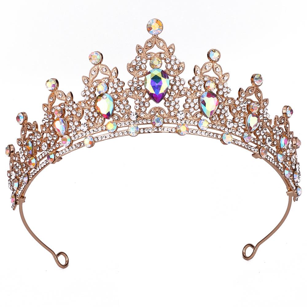 Королевская хрустальная барочная корона-ободок для невесты или дня рождения