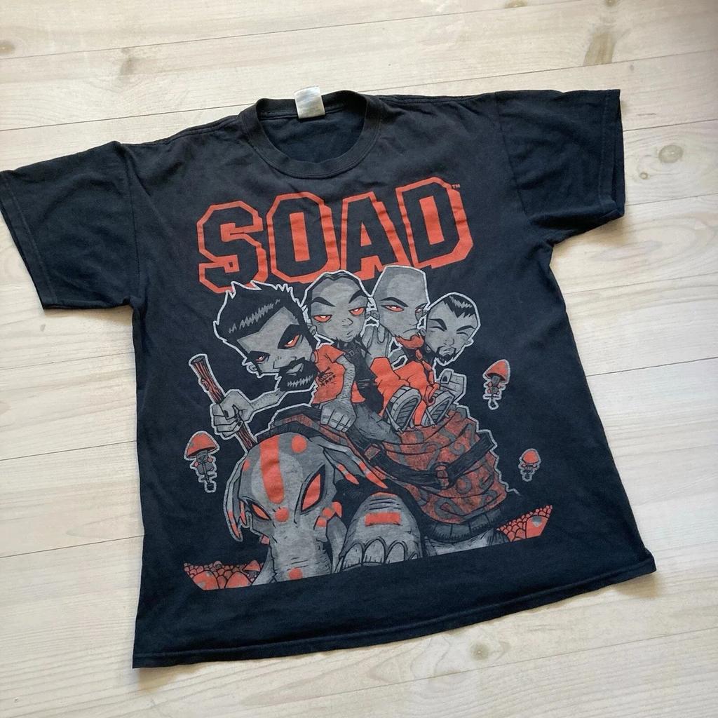 Винтажные топы Y2k Футболка рок-группы Мужская Женская С принтом Хлопковая с коротким рукавом Круглый вырез Футболка Мода Повседневная Свободная Уличная одежда Унисекс