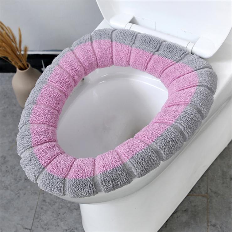 1PC Bathroom Warmer Washable Cloth Toilet Seat Cover Thick Soft Comfortable Baby Potty Seats Case