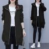 Windbreaker Women Autumn Coat 2023 Casual Women's Hooded Trench Coat