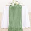 90*300Cm Gauze Table Runner Wedding Semi-Sheer Vintage Cheesecloth Dining Party Christmas Banquet Arches Cake Table Decor