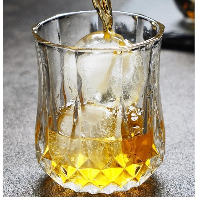 Хрустальный стакан для виски – Винтажный тамблер для скотча, бурбона, коньяка, водки, джина, для домашнего бара