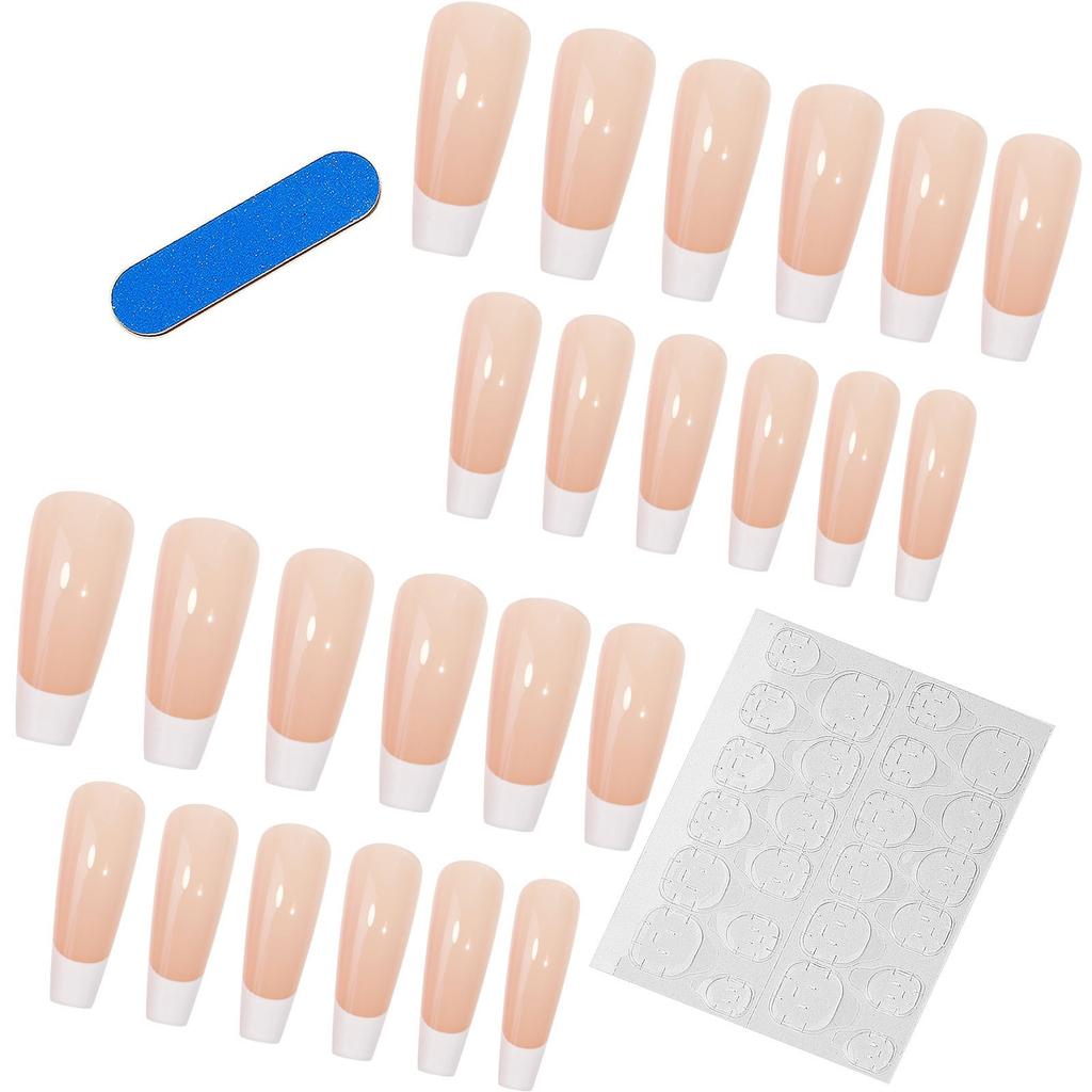 European and American French Long Ballet Armor Wear 24 Pieces Nail Art Patch Fake Nail Finished Nail