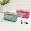 Necessary Mermaid Pattern Cute Lovely PU Leather Cosmetic Bag Makeup Bag Laser Bag Storage Bag