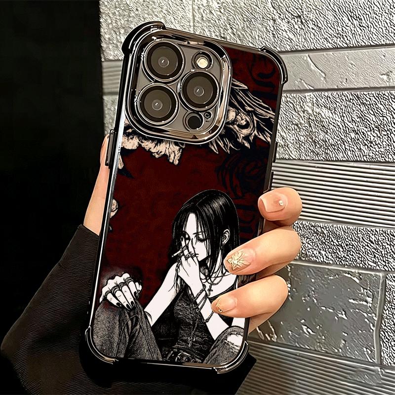 Чехол для телефона с покрытием в стиле аниме NaNa Osaki Для Iphone 16 17 Pro Max Air 16E 14 15 Plus 12 13 Mini Противоударный Чехол-подушка безопасности