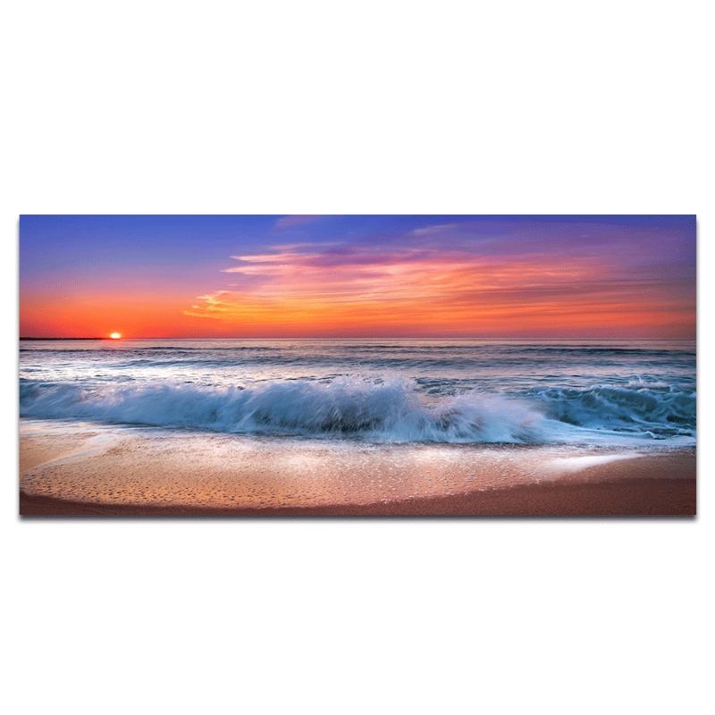 Пляжный закат, настенные художественные постеры, большой пейзаж, холст, картина, принт, скандинавские лесные деревья, украшение стены, картина для домашнего декора