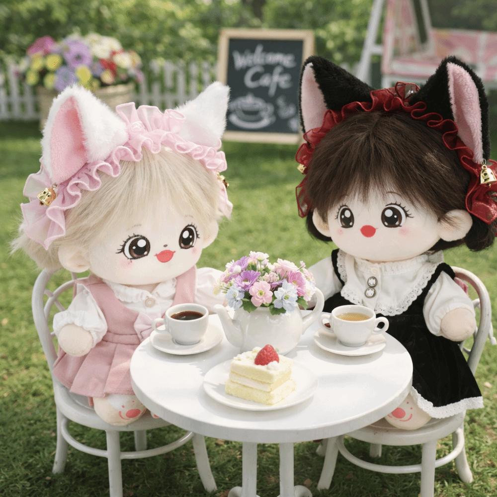 Hairband Cotton doll headwear Maid Style Cat Ears hairband Lolita Doll Gift For Children
