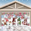Christmas Gnome Garage Door Banner Decoration Large Garage Cover 16ft X 7ft