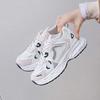 Серые кроссовки на высокой платформе Женские плетеные белые летние кроссовки Женская обувь Роскошные бренды Спортивные тренировки Необычные лоферы