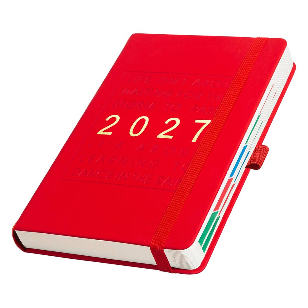 Планер на 2027 год - Ежедневный, еженедельный, ежемесячный график, записная книжка с календарем