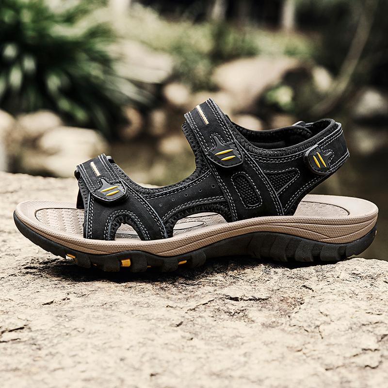 Fashion Summer Outdoor Men's Sandals Non-slip Men's Casual Sneakers Comfortable Beach Sandals Plus Size Men's Breathable Wading Sandals