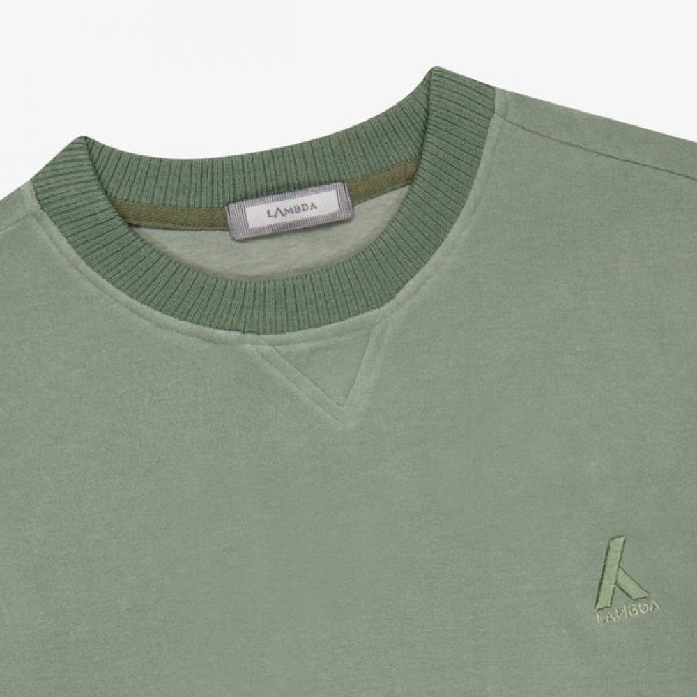 Lambda Men S Golf claSSic SweatShirt Green moSS 52419