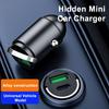 Автомобильное зарядное устройство с двумя портами USB и Type-C 120 Вт, сверхбыстрая зарядка, алюминиевый сплав, автозапчасти, автоаксессуары для телефонов, планшетов