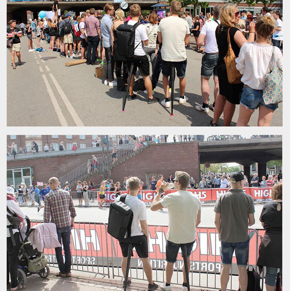 Portable Folding Chair Adjustable Outdoor Retractable Stool Foldable High Chair Subway Telescopic Stool Queuing Artifact