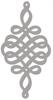 Pendant, openwork decoration, bottom, glamorous, Z9, light gray