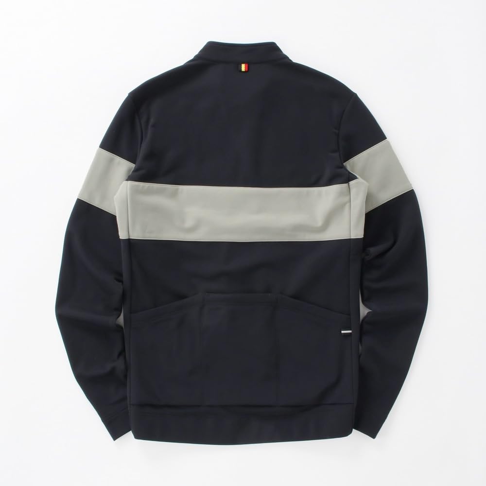 Велоджерси Kapelmuur, с длинным рукавом, осень/зима, сделано в Японии, 10°C-15°C, термоджерси, двухцветное, на флисовой подкладке, черное, размер XS