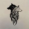 2pcs Wolf Metal Wall Decor, Black & White Twin Wolf Head Wall Art, Metal Wolf Wall Hanging, Wild Animal Decoration For Living Room, Office, Bedroom