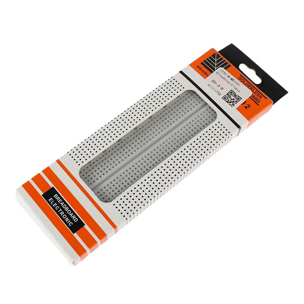 1PCS 400/830 Points Breadboard MB-102 Solderless PCB Test Boards 400 Hole Bread Board MB102 Test Develop DIY