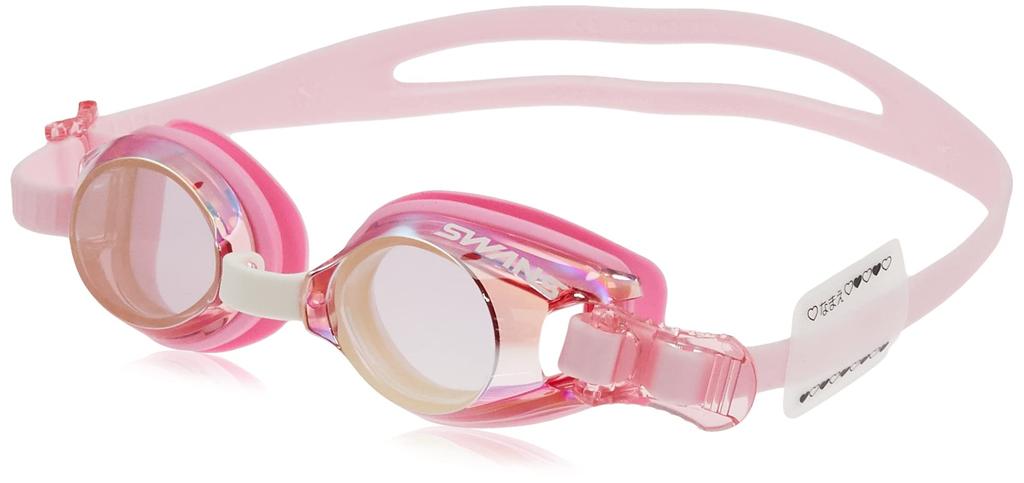 SWANS Swimming Goggles with Mirror Lenses and Nameplate Children's (PIY SJ-9M)