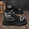 Новые модные осенние и зимние мужские высокие ботинки martin для студентов, трендовые рабочие туфли на мягкой подошве для мальчиков, кроссовки Martin с защитой труда