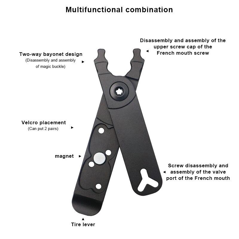 Плоскогубцы для звеньев велосипедной цепи Мини-скребки для быстрого снятия и установки велосипедных цепных пряжек Инструменты для ремонта зажимов для велосипедной цепи