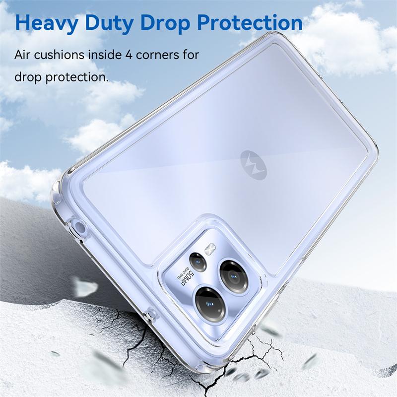 Для чехла Moto G23 / Moto G 23 / 13 / G23 / G53 / G13 / G73 / Capas / Противоударный бампер для телефона / Задняя крышка / Прозрачный цвет / Прозрачные чехлы / Moto G23