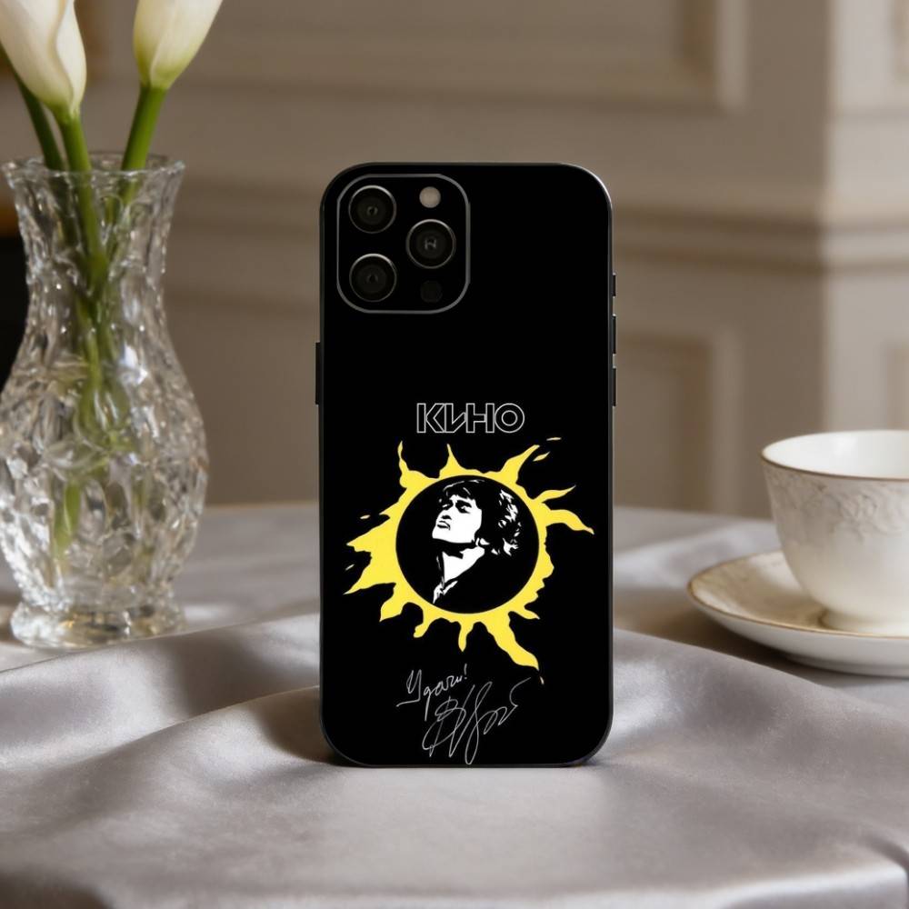 R-Russia Rock B-Band Viktor Tsoi K-Kino Phone Case For iPhone 17,16,15,14,13,12,11 Plus,Pro Max,XS,Soft Silicone Black Cover