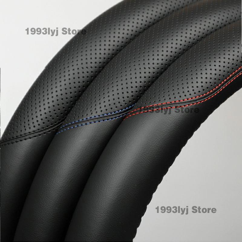 For Chery Tiggo 4 Pro 2020-2023 PU Car Steering Wheel Cover Breathable Anti Slip PU Leather Auto Decoration Salon Interior