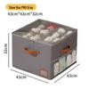 Foldable Shoe Storage Box with Lid & Dividers - Multifunctional Organizer for Clothes & Sundries
