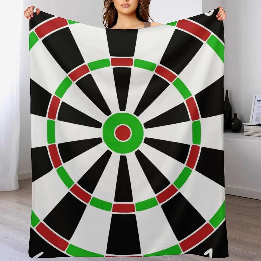 Darts Darts Dartboard bull Throw Blanket Soft Plaid Furry Thermal decorative Blankets